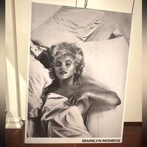 Black and White Art Print MARYLIN MONROE CANVAS PAINTING WALL ART PRINT